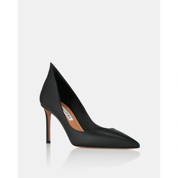 Aquazzura Linea Pump 85 in Black, view 2 | Pumps
