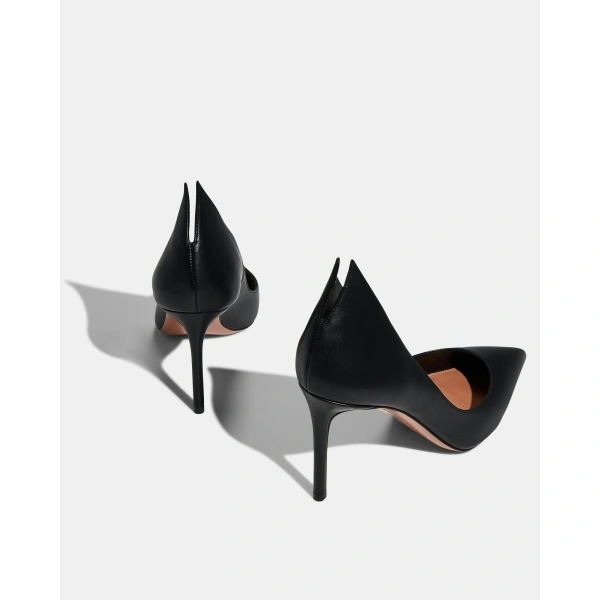 Aquazzura Linea Pump 85 in Black, view 3 | Pumps