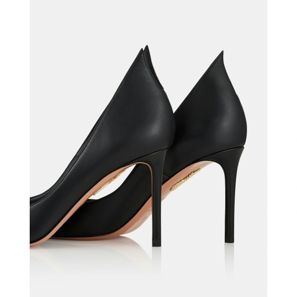 Aquazzura Linea Pump 85 in Black, view 4 | Pumps