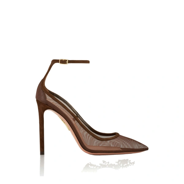 Love Affair Mesh Pump 105 in Espresso