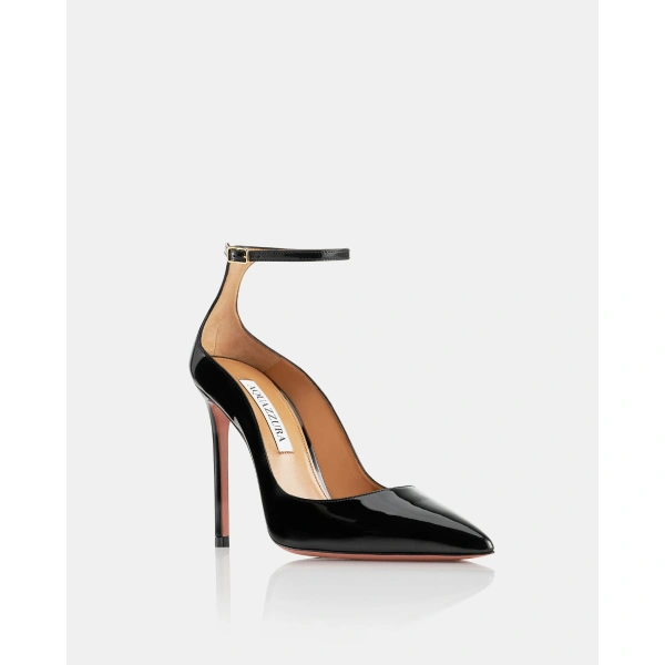 Aquazzura Love Affair Pump 105 in Black, view 2 | Pumps
