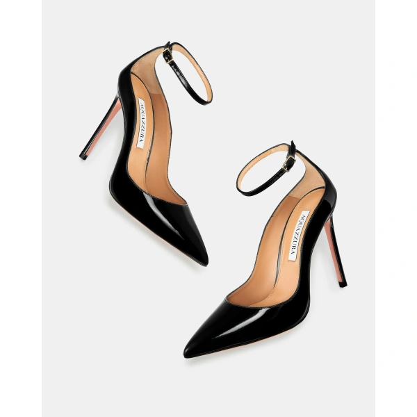 Aquazzura Love Affair Pump 105 in Black, view 3 | Pumps