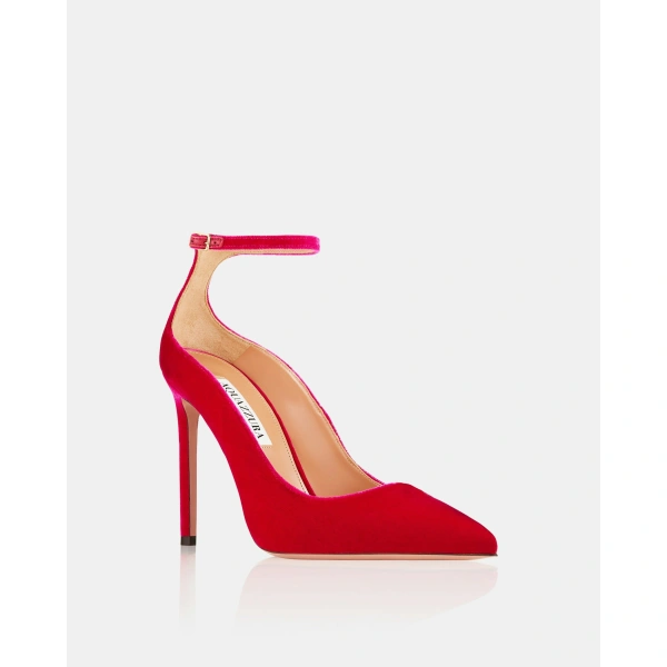 Aquazzura Love Affair Pump 105 in Hibiscus, view 2 | Pumps