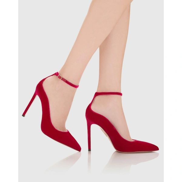 Aquazzura Love Affair Pump 105 in Hibiscus, view 5 | Pumps