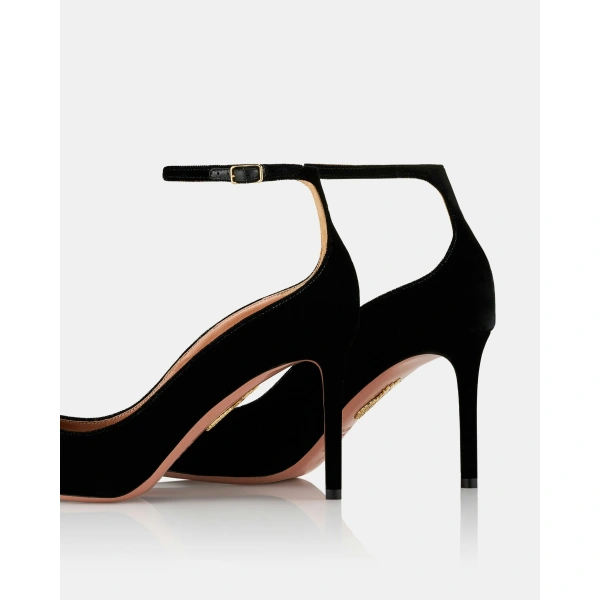 Aquazzura Love Affair Pump 85 in Black, view 4 | Pumps