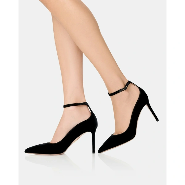 Aquazzura Love Affair Pump 85 in Black, view 5 | Pumps