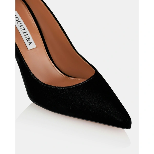 Aquazzura Love Affair Pump 85 in Black, view 6 | Pumps