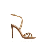 Aquazzura Love Struck Sandal 105 in Dark Bronze | Sandals