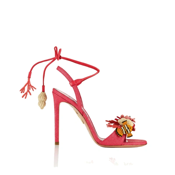 Aquazzura Marea Sandal 105 in Raspberry | Sandals