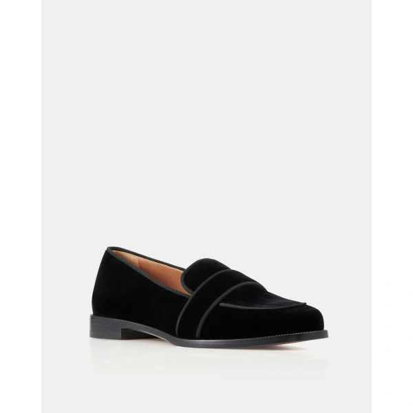 Aquazzura Martin Mocassin in Black, view 2 | Loafers
