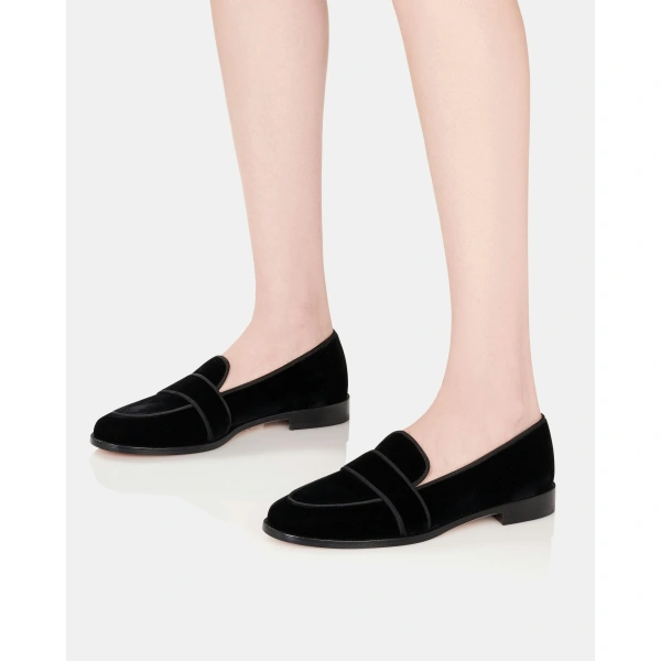 Aquazzura Martin Mocassin in Black, view 5 | Loafers