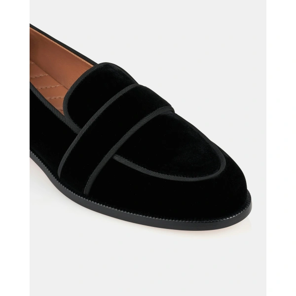 Aquazzura Martin Mocassin in Black, view 6 | Loafers