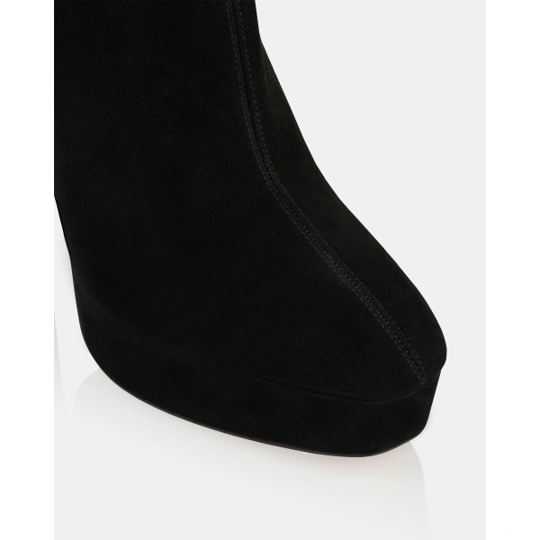 Aquazzura Martine Bootie Plateau 110 in Black, view 6 | Ankle Boots