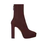 Aquazzura Martine Bootie Plateau 110 in Rich Plum | Ankle Boots