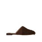 Aquazzura Maverick Mule Flat in Espresso | Mules