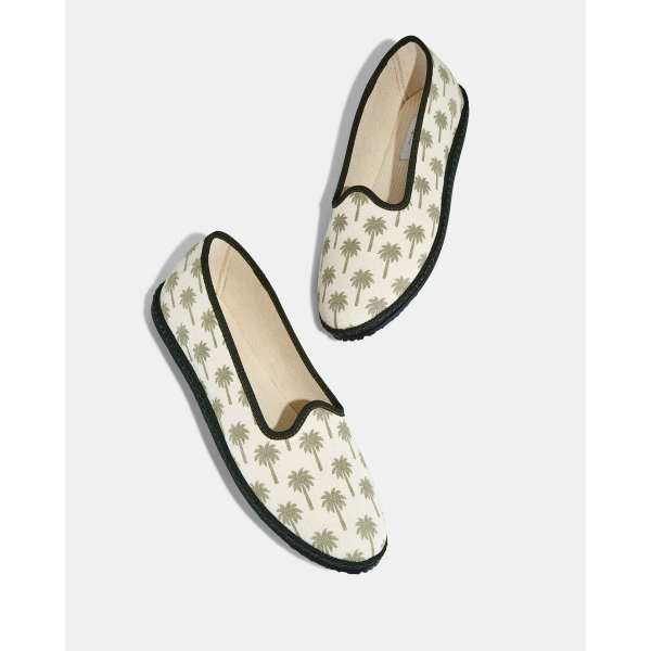 Aquazzura Mini Palm Venetian in Khaki Green, view 3 | Sandals