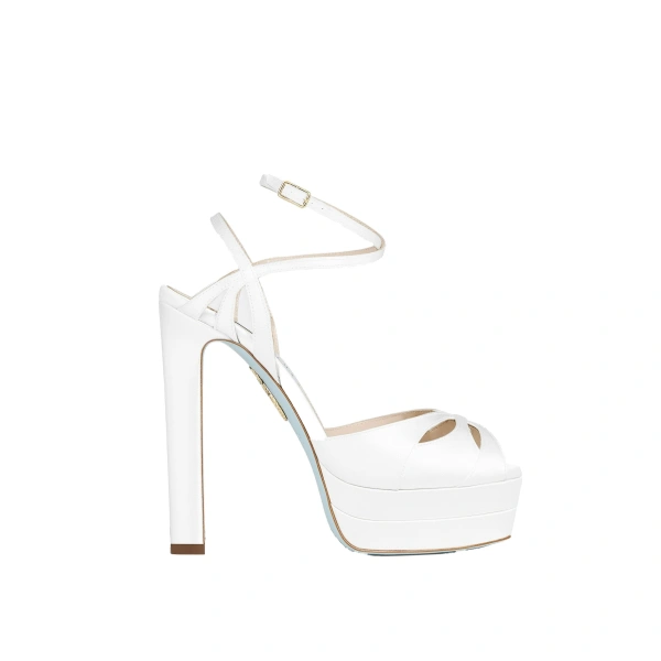 Moves Sandal Plateau 130 in White