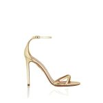 Aquazzura Nuda Sandal 105 in Soft Gold | Sandals