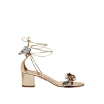 Aquazzura Papillon Sandal 50 in Soft Gold | Sandals
