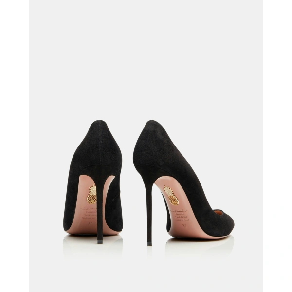 Aquazzura Purist Pump 105 in Black, view 4 | Pumps