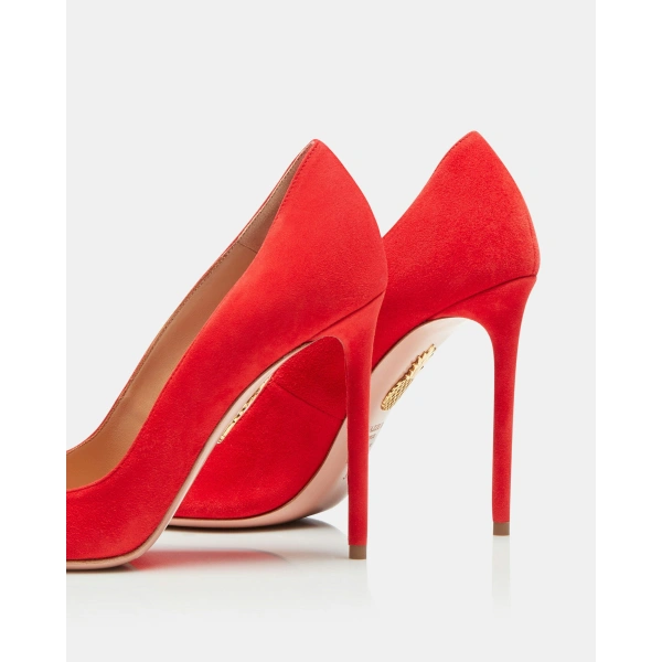 Aquazzura Purist Pump 105 in Lipstick, view 4 | Pumps