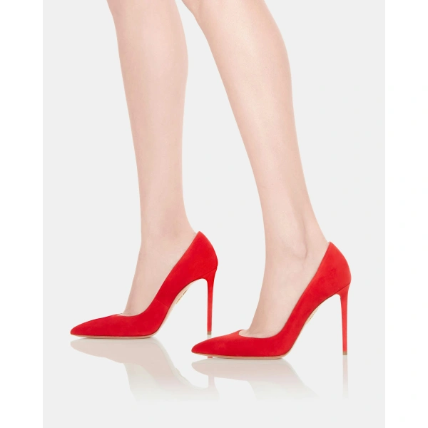 Aquazzura Purist Pump 105 in Lipstick, view 5 | Pumps