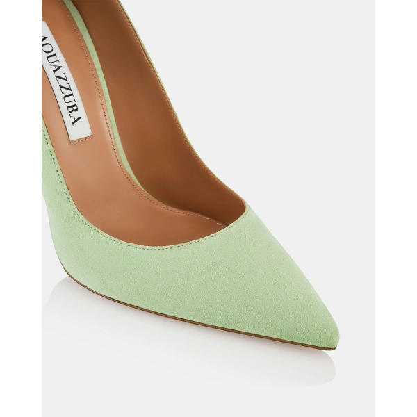 Aquazzura Purist Pump 105 in Matcha, view 6 | Pumps