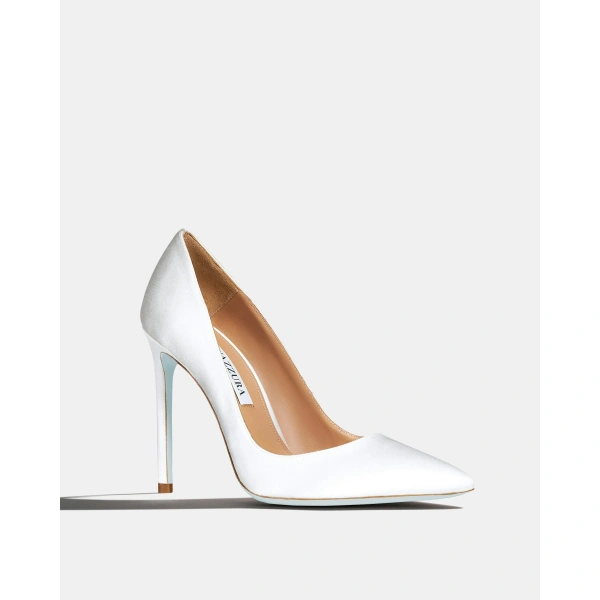 Aquazzura Purist Pump 105 in White, view 2 | Pumps