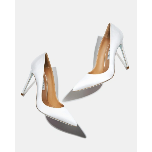 Aquazzura Purist Pump 105 in White, view 3 | Pumps