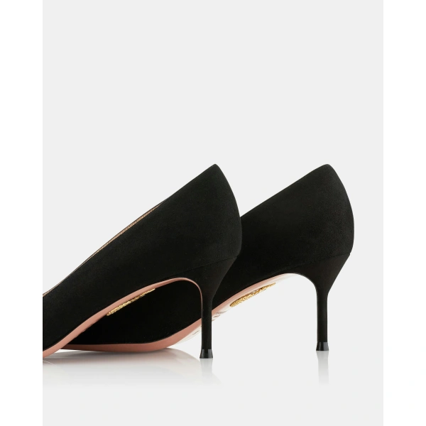 Aquazzura Purist Pump 65 in Black, view 4 | Pumps