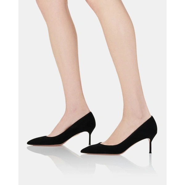 Aquazzura Purist Pump 65 in Black, view 5 | Pumps