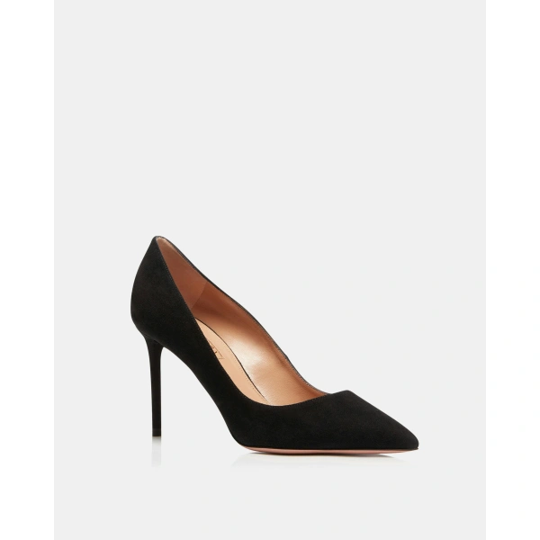 Aquazzura Purist Pump 85 in Black, view 2 | Pumps
