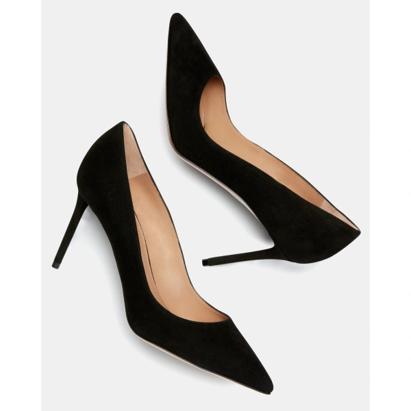 Aquazzura Purist Pump 85 in Black, view 3 | Pumps