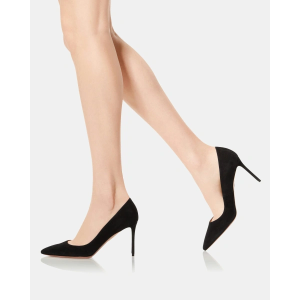 Aquazzura Purist Pump 85 in Black, view 5 | Pumps