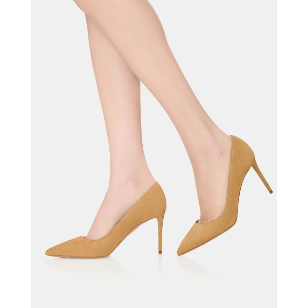 Aquazzura Purist Pump 85 in Camel, view 5 | Pumps