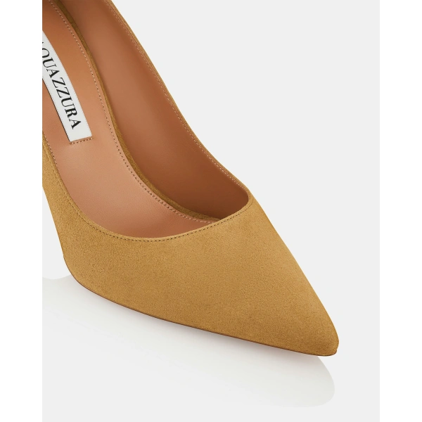 Aquazzura Purist Pump 85 in Camel, view 6 | Pumps