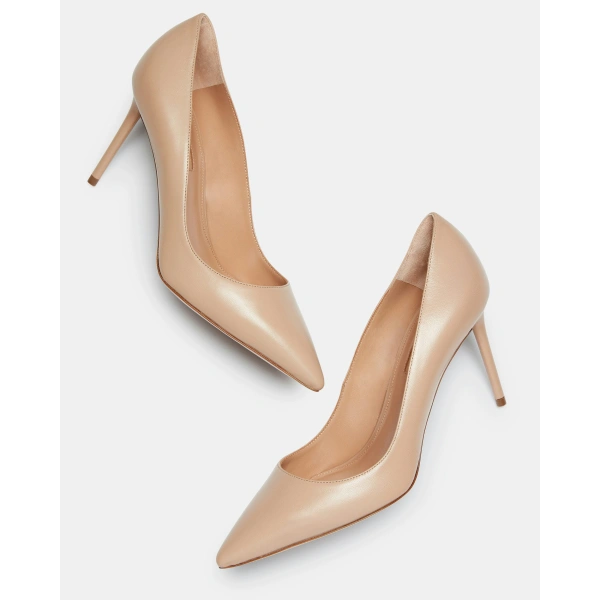 Aquazzura Purist Pump 85 in New Nude, view 3 | Pumps