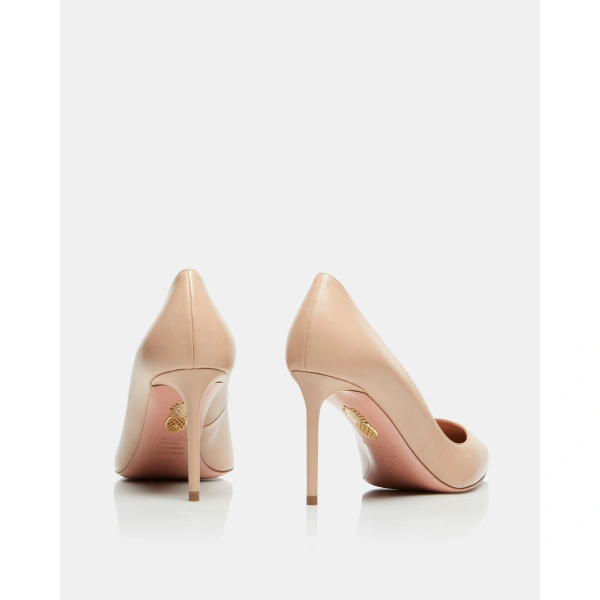 Aquazzura Purist Pump 85 in New Nude, view 4 | Pumps