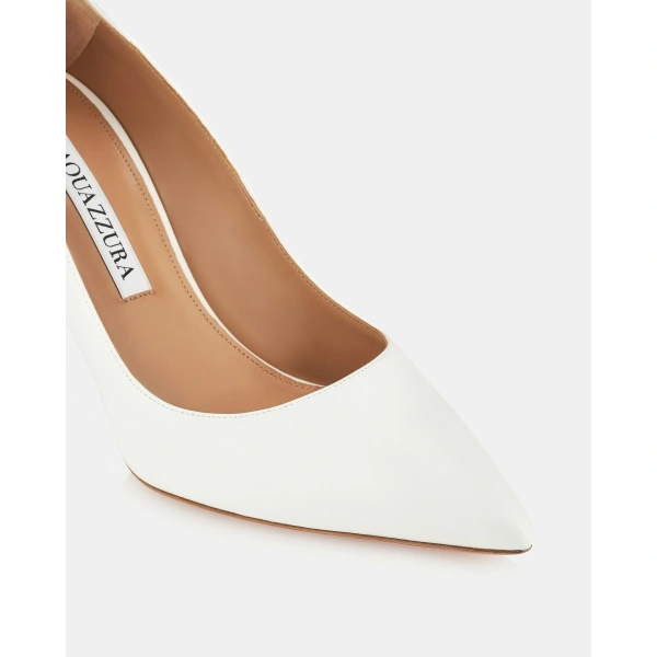 Aquazzura Purist Pump 85 in White, view 6 | Pumps