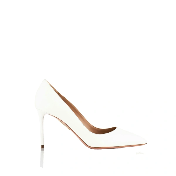 Aquazzura Purist Pump 85 in White | Pumps