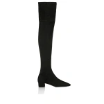 Aquazzura Remi OTK Boot 35 in Black | Knee-High Boots