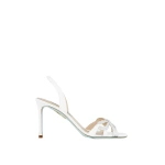 Aquazzura Ribbon Kiss Sandal 85 in White | Sandals