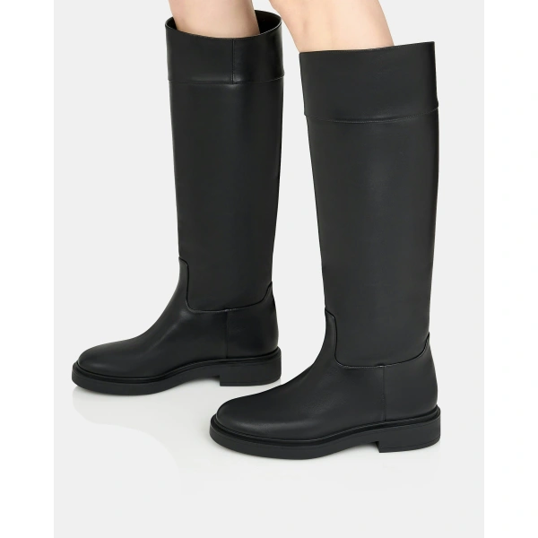 Aquazzura Ride Boot 30 in Black, view 5 | Knee-High Boots