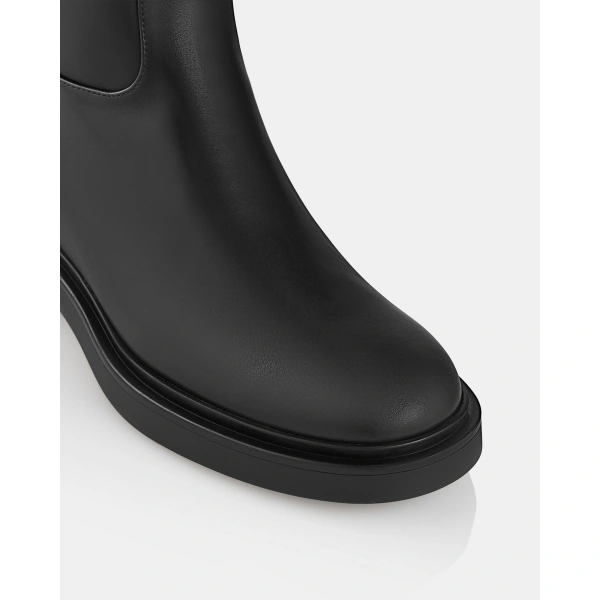 Aquazzura Ride Boot 30 in Black, view 6 | Knee-High Boots