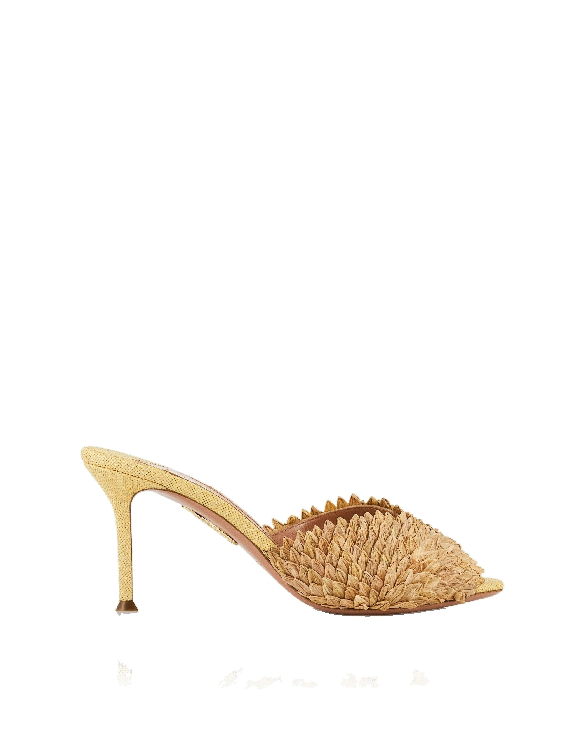 Aquazzura Rio Flirt Mule 75 in Natural Aquazzura Rio Flirt Mule 75 in Natural | Mules