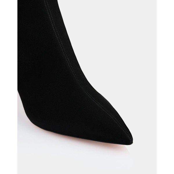 Aquazzura Saint Honore Block Bootie 85 in Black, view 6 | Ankle Boots