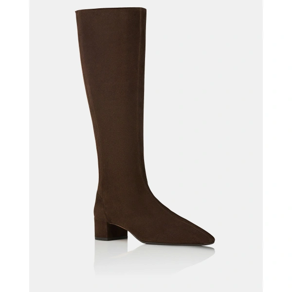 Aquazzura Saint Honore Boot 35 in Espresso, view 2 | Knee-High Boots