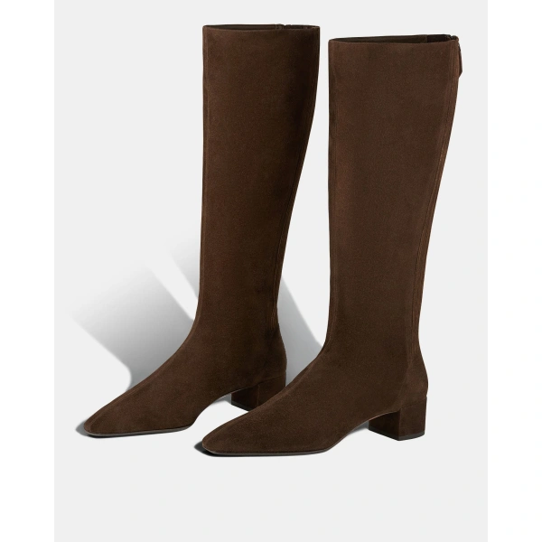 Aquazzura Saint Honore Boot 35 in Espresso, view 3 | Knee-High Boots