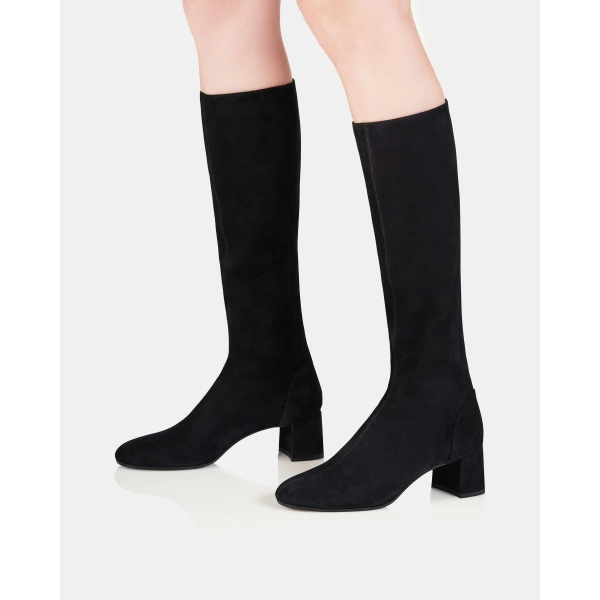 Aquazzura Saint Honore Boot 50 in Black, view 3 | Knee-High Boots