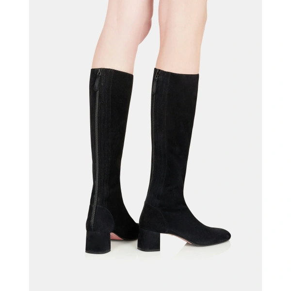 Aquazzura Saint Honore Boot 50 in Black, view 5 | Knee-High Boots
